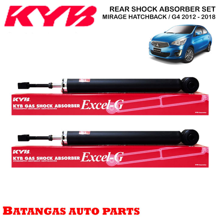 KYB REAR Shock Absorber (SET) For Mitsubishi Mirage Hatchback / Mirage ...