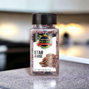 Star Anise 50g in Shaker Bottle by Jinkys Daily Herbs & Spices