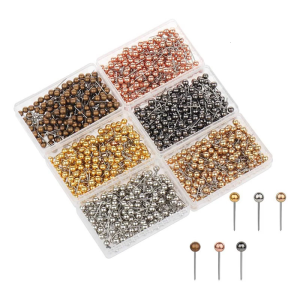 500 Pcs Round Head Pins Thumb Tacks Poster Pins Round Head Push Pins Decorative Pushpins Tacks for Photos