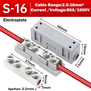 JAYQQ Spliceable High Power Splitter Reusable Brass Quick Terminal Block Electrical Connectors Wire Connector Electrical