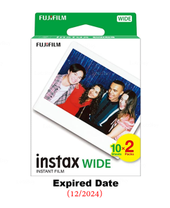 Fujifilm Instax Wide Film Twin Pack (White Edge) Expired Date From: 03/2027 (20 sheets) For Wide 400 Birthday Gift