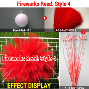 【36pcs】Purple Boho Chic Natural Dried Pampas Grass Decor - Reed Grass Party Home Romantic Decoration