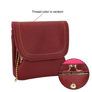 Royal Bagger Lichee Pattern Coin Purses for Women Genuine Cow Leather Cute Small Wallet Purse Fashion Mini Card Holder 1470