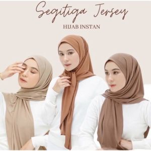 New JIlbab Instan Segitiga Jersey Dewasa - Kerudung Wanita /- Kerudung Segi3 Tiga Jersey - Kerudung Jilbab Hijab Instan Jersey Terbaru - Hijab Muslimah