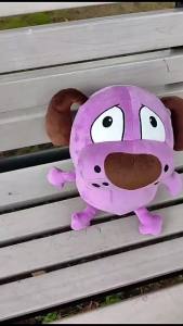 Eggplant Courage Stuffed Toys Plush Doll Plush Toy Eggplant Dog Doll Gift for Children