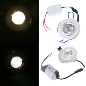 1W LED Lights 85-265V Cabinet Mini Downlight Spot Ceiling Lamp