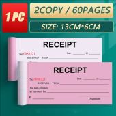 50/60 pages 2/3 copy Receipt for business with control number duplicate carbon paper business delivery note