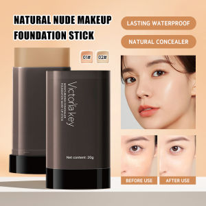 Vctoria Key Foundation Stick with Hydrating Serum Infusion Eraser Foundation Stick Serum Boosted Skin Tint Texture Silky Natural Moisturizing Foundation 20g
