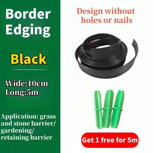 【Ready Stock】5m 10m No Dig Garden Edging Border Edge Landscape Lawn Flower Bed Landscaping Flexible