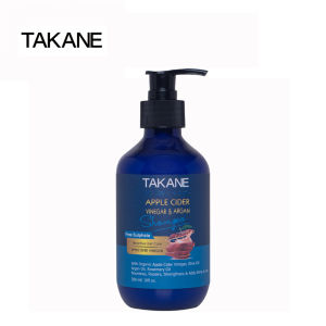แชมพูลดผมร่วง แชมพูปราศจากซัลเฟต ( no sulfate) Takane Apple Cider Vinegar & Argan Shampoo แชมพูปราศจากซิลิโคน (no silicone) ปราศจากพาราเบน (no paraben) 300ml