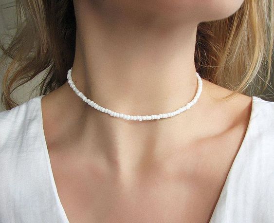 Three Line White Beaded Necklace Set - Binnis Wardrobe Wardrobe - 3548145