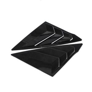 Sunlight Blocking ABS Car Window Louvers Side Window Louver Cover Decoration Secure Adhesive Installation