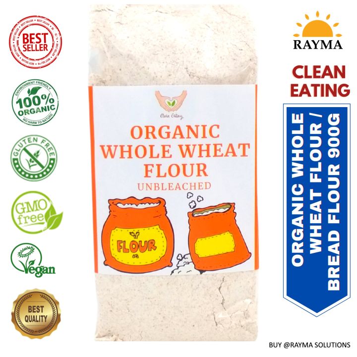 CLEAN EATING Premium Organic Whole Wheat Flour Unbleached For Bread clean-eating-premium-organic-whole-wheat-flour-unbleached-for-bread
