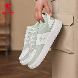 Qiaodan Women‘s Running Shoes Thick-Soled Leather Fashion Comfortable Casual Sneakers XM2690550F