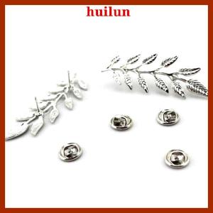 huilun 1Pair Trendy Suit Shirt Collar Pin Leaf Alloy Brooches Sweater Collar Button For Men Women Daily Fashion Clothing Accessories