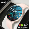 Aolon GTR สมาร์ทวอทช์ smart watch กันน้ำ สมาร์ทโฟน เครื่องมือวัดอัตราการเต้นของหัวใจ สำหรับผู้ชาย กีฬา เฝ้าดูการนอนหลับ ออกซิเจนในเลือด นาฬิกาลูทูธ สำหรับผู้หญิง สำหรับ Android IOS สมาร์ทวอทช์. 