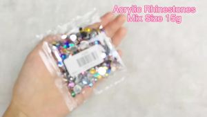 Mixed‑Shape AB Flat‑Back Acrylic Rhinestones Irregular Crystal Gems for Nail Art Epoxy Resin Phone Case DIY Handmade Craft Decorations