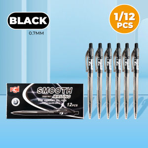 FCI Retractable Ball Pen 0.7mm – Smooth Writing Ballpoint Pen | Available in 3 color variant | School Office & Home Use (Sold per piece/box)