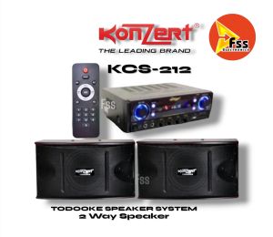 Konzert Kcs-212 todooke speaker system set 2way speakers