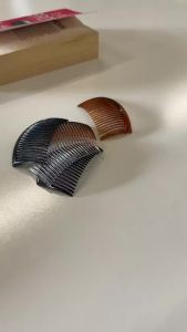6PCS 3.15IN Hair Side Comb with 3 Colors Professional Barber Comb for Styling and Grooming French Combs for Wedding Dating and More
