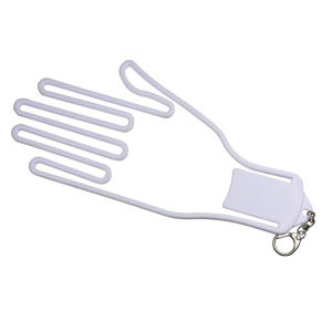 2pcs Golf Glove Holder Golf Gloves Stretcher Dryer Hanger with Key Chain Golfer Gloves Maintenance