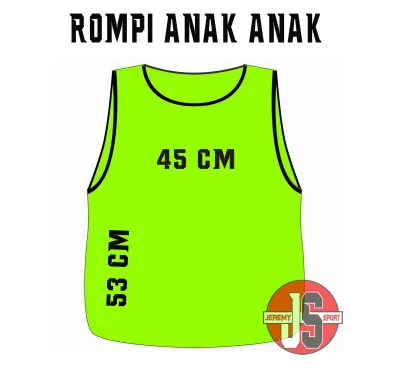 Rompi Bola Anak - Futsal Anak Polos