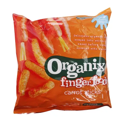 Organix Finger Foods Organic Carrot Sticks Baby Food Snack
