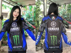 เสื้อกีฬา YAMAHA แขนยาว ผ้าเสื้อกีฬา ผ้ากันUV ใส่ไม่ร้อน คุณภาพดี ระบายเหงื่อได้ดี