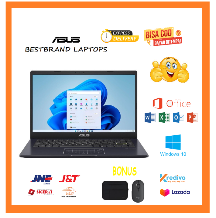 Laptop Stylish Asus VivoBook E410M Intel Celeron N4020 RAM 4GB
