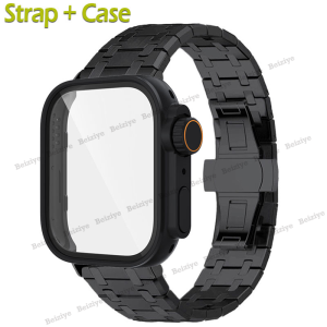 Stainless Steel Strap + Case For Huawei Watch Fit 5 Pro Smart Watch Fit 5 Quick Fit Bracelet Metal WatchBand Tempered Glass Case