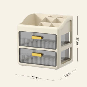 Makeup Box Organizer Cosmetics Rack Lipstick Shelf Dust-proof Drawer Desktop StorageMakeup Stationary Organizer