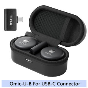 BOYA Omic D/U Wireless Lavalier Lapel Microphone For Smartphone Youtube Podcast Recording Interview Live Broadcast