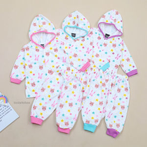 Piyama Abila Baby 3-12 Bulan /Baju Tidur Sleepsuit New Born 6-12 0-6 Bulan Setelan Bayi Anak Perempuan