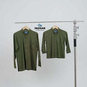 Koko Couple Ayah Anak Veezy Muslim - Polos Rayon Twill Elegan - FADSAN