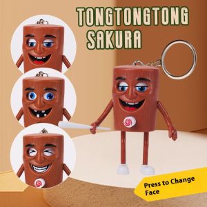 Vui vẻ chuyển đổi nhãn dán mặt hình Đồ chơi móc khóa cho trẻ em bên ủng hộ