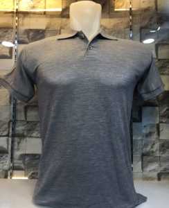 ( Abu Muda FO ) Kaos Kerah Pendek FO POLOS  Warna Abu misty muda  / Abu Muda - Kaos Kerah FO Lengan Pendek - Kaos Kerah Polos FO
