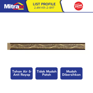 Zehn List Profile Dekorasi KR-2-B97 2.4 Meter Coklat