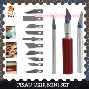 MATA KEPALA MATA PISAU PISO CUTTER CUTER KATER CATER UKIR HIAS PAHAT KAYU IC CUTING CUTTING STICKER STIKER MINI KECIL SENI PRAKARYA KERAJINAN TANGAN PRECISION WOOD CRAFTING CARVING ART HOBBY GUNPLA KNIFE PEN CUTTER SET 13IN1 13 IN 1 LENGKAP KOMPLIT KUAT