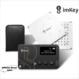 ImKey encrypted seed storage compatible with all BIP39 hardware wallets and software wallets cold storage backup ledger TrezorKeepKey Supports 12/18/24 words (S1) (P1)