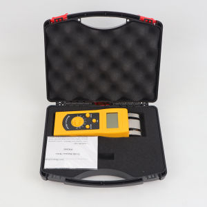 DM200T เครื่องวัดความชื้นสิ่งทอพรมวัตถุดิบผ้าหนังเส้นด้ายชีสผ้าขนหนูเครื่องวัดความชื้นจอแสดงผล LCD เซ็นเซอร์ความชื้น