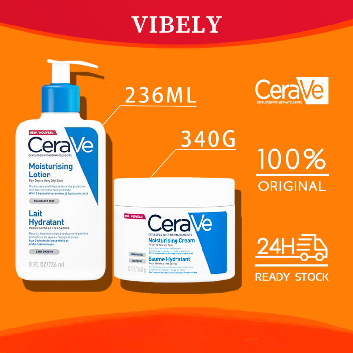 CeraVe Moisturizing Cream Hand Cream Face and Body Moisturiser for