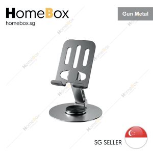 HOMEBOX 🇸🇬 Phone Stand phone Holder Aluminum Alloy 360 adjustable Lifter Rotate Foldable Portable