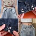 🔥1 set Kancing celana pengecil pinggang jeans longgar kebesaran model kait cantolan cetet button snap jepret pengait lepas pasang bahan. 
