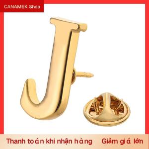 CS Chất Lượng Cao Cổ Điển Phong Cách Vàng Thư A-Z Kim Loại Trâm Phụ Nữ Người Đàn Ông Của Ve Áo Pin Của Phụ Nữ Hat Khăn Ba Lô Huy Hiệu Đồ Trang Sức