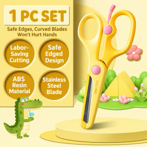 【SG Seller🇸🇬】Deli Kids Safety Scissors | Children Craft Scissors | Preschool Paper Cutting Scissors