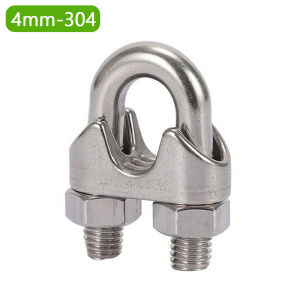 3mm To 20mm Galvanized Steel Cable Clip  Steel Wire Rope Clip Chuck Lock U-Shaped Chuck Buckle Fixed Joint Galvanized