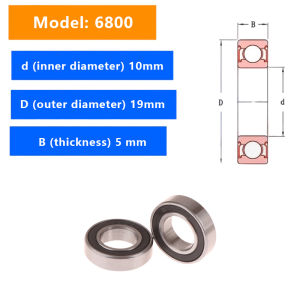 JZ ลูกปืนแบบร่องลึก 2 ชิ้น 68006801680268046805680680768086809680968810 รูปีดียู