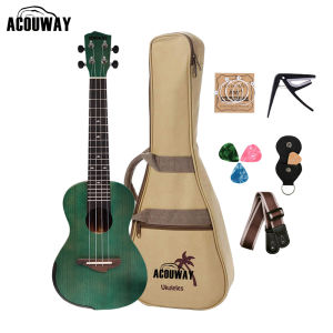 ACOUWAY 24 inch ukulele for adult Beginner Boys & Girl soriginal Concert Ukulele Freebie Capo + Strap + Tuner