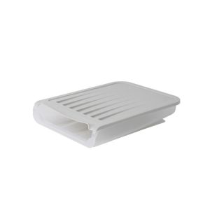 Creative automatic rolling egg box with lid can stack three rows of refrigerator egg storage box