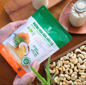 Đường hoa dừa hữu cơ xuất khẩu Sokfarm 100% nguyên chất vị ngọt thanh ổn định chỉ số đường huyết